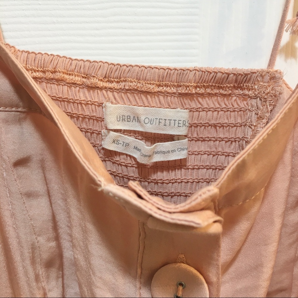 Urban Outfitters Blush Midi Button Up Dress Sz XS - Picture 6 of 6
